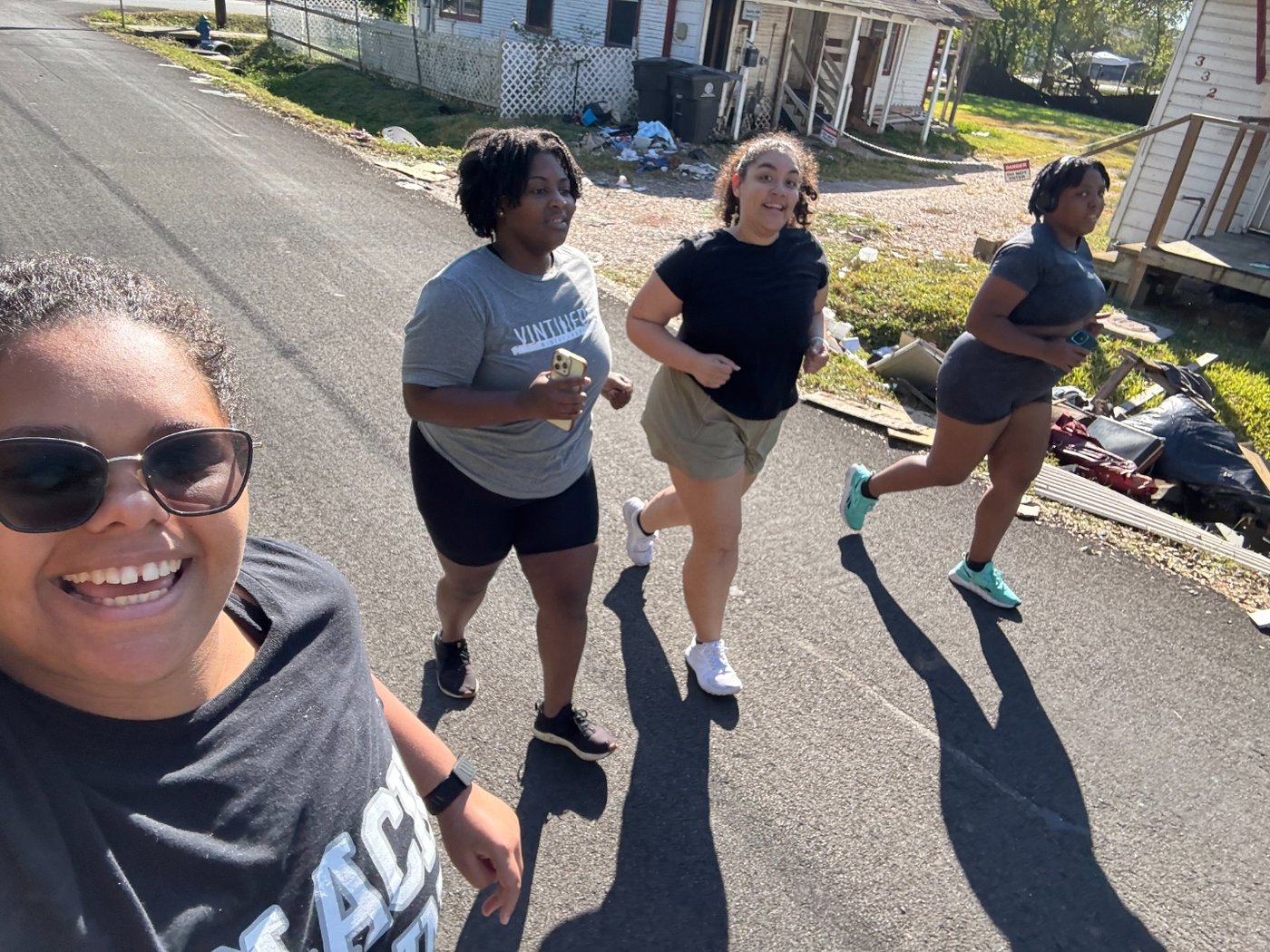 Mya and Magleny running together